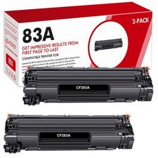 2x 83A CF283A Toner Cartridge for HP LaserJet Pro M201dw M225dw MFP Printer picture