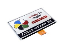 Waveshare 7.3inch 6-Color E-Paper Display, E-Ink Display, Low Power 800×480 picture