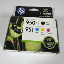 HP 950XL/951 (C2P01FN) Black/Cyan/Magenta/Yellow Ink Cartridge Exp July 2015 picture
