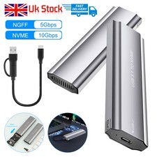 M.2 NVMe SSD to USB 3.1 Adapter Enclosure For NVME PCIE NGFF SATA M/B Key Drive, picture