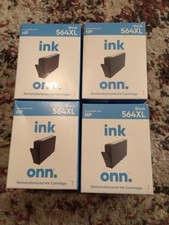 4 Packs NEW Onn 564XL Black Ink Cartridge - HP Compatible picture
