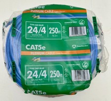 Southwire CAT5E CMP Blue 24/4 250ft Plenum Cable picture