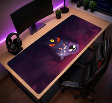 Gengar Desk Mat - Ghost Pokemon Mat - Hunter Desk Mat Gaming picture