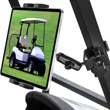  Golf Cart Tablet Holder Mount, 360° Adjustable, Metal Wider Clamp Arm for  picture