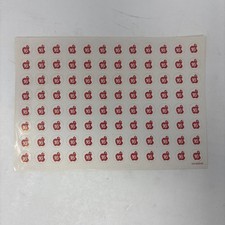 RARE FULL SHEET of Apple II 16 sector disk stickers 026-0033-00 picture
