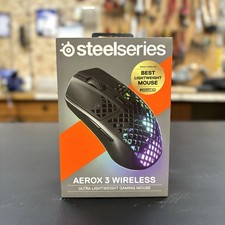 SteelSeries Aerox 3 Wireless Gaming Mouse Ultralight RGB Lighting 62612 - Onyx picture