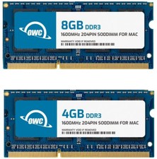 OWC 12GB (8GB+4GB) PC3-12800 Memory RAM Upgrade for iMac, Mac mini, MacBook Pro picture