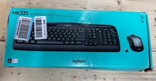 Logitech MK335 Wireless Keyboard & Mouse Combo Full Size USB Receiver Black Grey picture