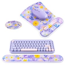 Ospelelf Mouse Pad Wrist Rest And Ergonomic Gel Keyboard Hand Wrist, Support picture
