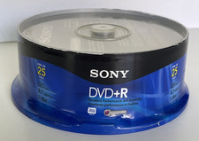 SONY DVD+R Spindle 25 Pack 8X / 4.7GB / 120 Min - Brand New Sealed  picture