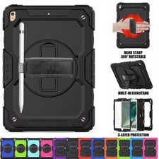 Heavy Duty Armor Stand Case Cover Fr iPad 5/6/7/8/9th Gen Air 4 5 Pro 11