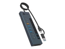 ICY BOX IB-HUB1742CR-C2PD 11-in-1 HUB with PD and Data Selector Card Readers 61159 picture