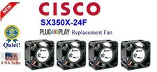 4Pack **Quiet** Replacement Fans Cisco SX350X-24F Low Noise Best Home Office picture