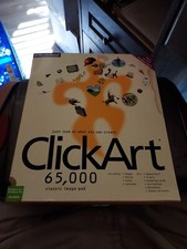 Vintage Broderbund ClickArt 65,000 Software with Five CDs BRAND NEW picture