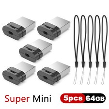 5PCS Mini USB 2.0 Flash Drive 64GB exFAT Thumb Drive Data Storage for PC/Laptop picture