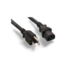 5ft Universal Power Cord NEMA 5-15P to IEC320C13 18 AWG - Black picture