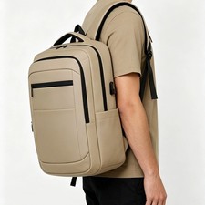 Lightweight Water-Resistant Laptop Backpack, Business Commute School Bag for Men picture