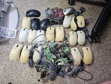 READ🖱️ Lot Of 18 Microsoft Wheel Mouse OPTICAL WMO 1.1A USB MLT04 MODDED BASES picture