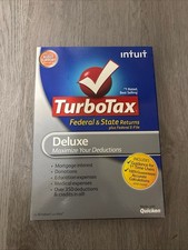 2012 TurboTax Deluxe Federal Turbo Tax New sealed CD in Retail Box picture