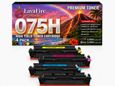 ** NEW Canon 075H Toner | 075 | Black / Color | High Yield | Compatible | 4-Pack picture