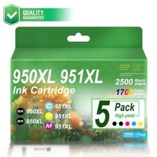 5PK 950XL 951XL ink for 950XL 951XL OfficeJet Pro 8100 8610 8620 8625 picture