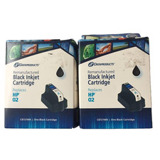 Dataproducts Black Inkjet Cartridge Replaces HP 02 Lot of 2 New picture
