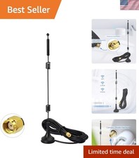 Dual Band 9dBi RP-SMA WiFi Antenna with Magnetic Base for Enhanced Connectivity picture