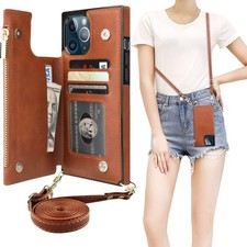 Bocasal Crossbody Wallet Case For Iphone 12 Pro Max Card Holderzipper Card Slot picture