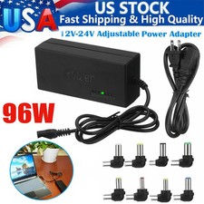 Universal Laptop Charger Adapter For Notebook 12-24V Adjustable 96W Power Supply picture
