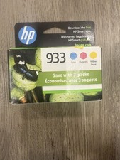 HP N9H56FN 933 Cyan, Magenta and Yellow Ink Cartridges - 3 Pieces picture