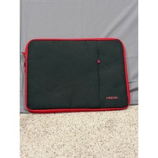 HSEOK Laptop Sleeve Case 13-14 inch Black Red Canvas Padded Zipper Pouch Bag picture
