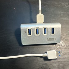 Anker 4-Port USB 3.0 Unibody Aluminum Portable Data Hub with 1ft USB 3.0 Cable picture
