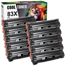 1-10 PACK CF283X 83X Toner Cartridge For HP LaserJet Pro M202dw MFP M225rdn LOT picture