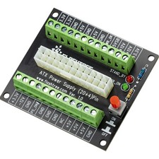 ATX Breakout Board 24/20 Pins Output DC Power Supply Module Black Connector picture
