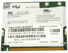 Qty Lot (5) Dell Laptop Wireless WiFi Cards U2027 b/g INTEL WM3A2200 picture