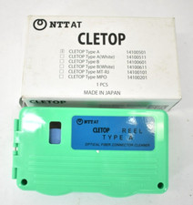 NTT AT Cletop Reel Type A Fiber Optic Cleanser Cassette w Blue Tape 14100501 picture