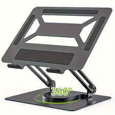 Portable Laptop Stand 360° Rotating Adjustable Foldable Ergonomic Desk Riser picture