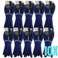 10x Wholesale 6Ft Charger Lot Braided USB Charging Cable Bulk For iPhone 13 11 8 picture
