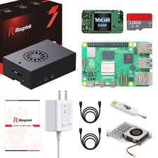 iRasptek Starter Kit for Raspberry Pi 5 16GB RAM - Pre-Loaded with 128GB Edit... picture