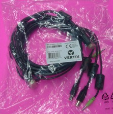 NEW Avocent Vertiv USB Keyboard Mouse DVI-D & Audio 6Ft. KVM Cable SC845 CBL0146 picture