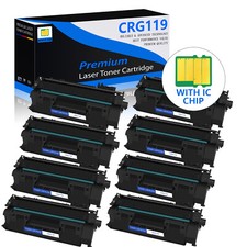 8PK Black CRG119 Toner Cartridge for Canon 119 ImageClass MF5960dn MF6160dw picture