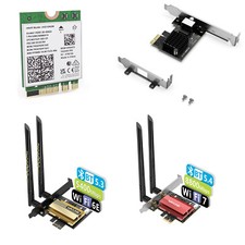 High-Speed WiFi 7/6E Network Card Wired 1G Ethernet card PCIe/M.2 Win/Linux picture