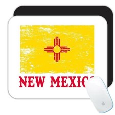 Gift Mousepad : New Mexico Flag Distressed Souvenir State USA Christmas Coworker picture