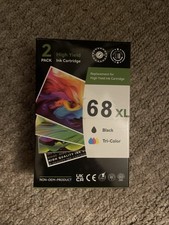 68XL Ink Cartridge 2 Pack Black Color for HP Envy DeskJet picture