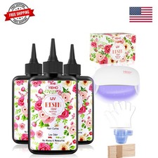 300g UV Resin Kit with Light-Upgraded Crystal Clear Hard UV Curing Premixed E... picture