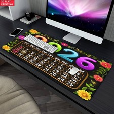 1pc Parzand Large XXL Desk Calendar Mouse Pad & Non-Slip Base Suitable for Off picture