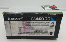 Genuine Lexmark C544X1KG Cyan Toner Cartridge Extra High Yield picture