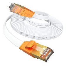 SMOLINK ETHERNET CABLE 20 FT CAT 8 CABLE 2000MHZ 40GBPS - WHITE picture