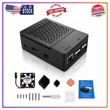 iUniker ABS Case for Raspberry Pi 3B+ 3B with Cooling Fan and 3 Heatsinks picture