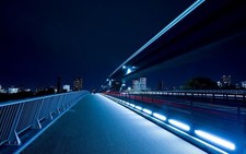 Landscape urban city architecture photography long Custom Gaming Mat Desk picture